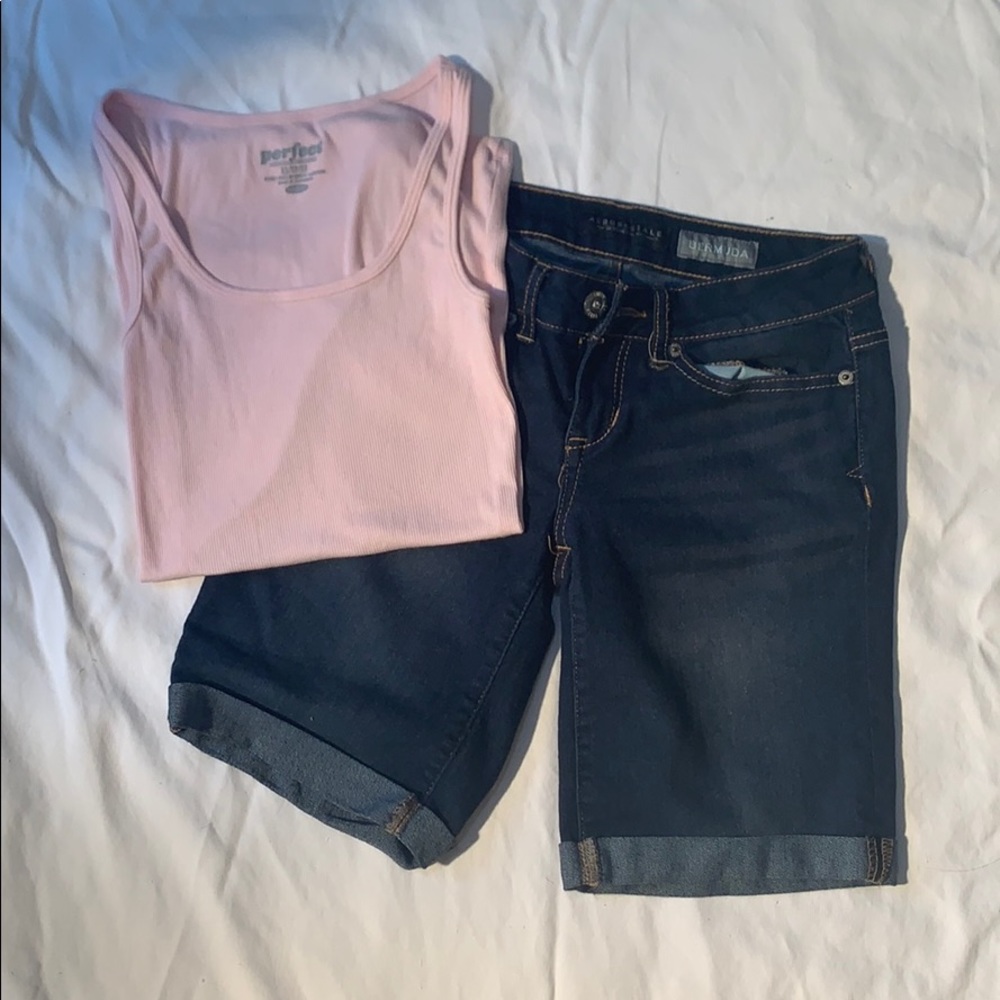 Aeropostale Bermuda Jean Shorts size 00